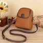 Dámská klasická PU crossbody kabelka s dvojitým zipem