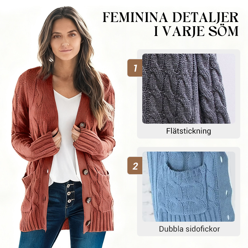Damhösttröja i midimodell 🧥 – Kan bäras över en t-shirt eller under en kappa, perfekt för kontoret och brunchen 💼-14