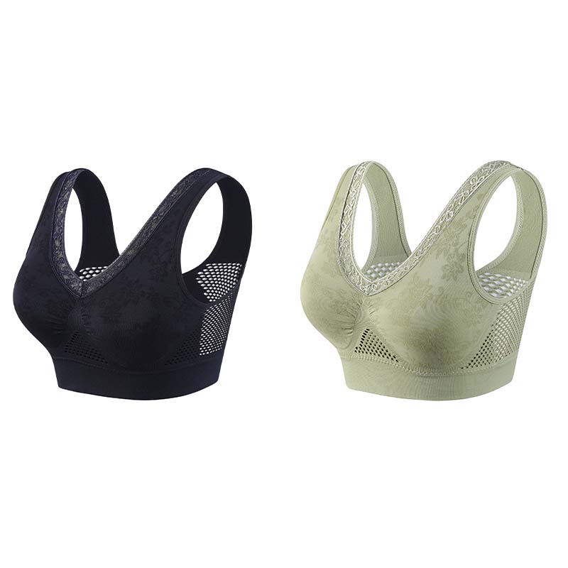 【🔥50 % rabatt! ✨Köp 1 få 1 gratis - 2 st】Bekväm lyftande behå i ren bomull utan knappar-19