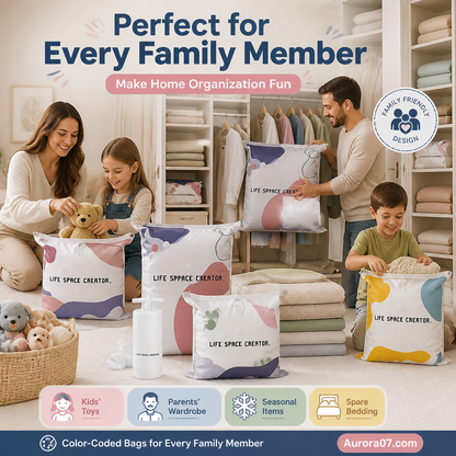 🔥50 % SLEVA!🧳Vakuové sáčky bez pumpy – Stačí stlačit a uzavřít, bez nutnosti použití pumpy.🛏️