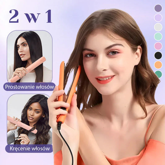 💁‍♀️2 w 1 Mini lokówka i prostownica do włosów✨