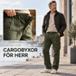 🔥50 % rabatt! Cargobyxor i bomull med flera fickor för herr