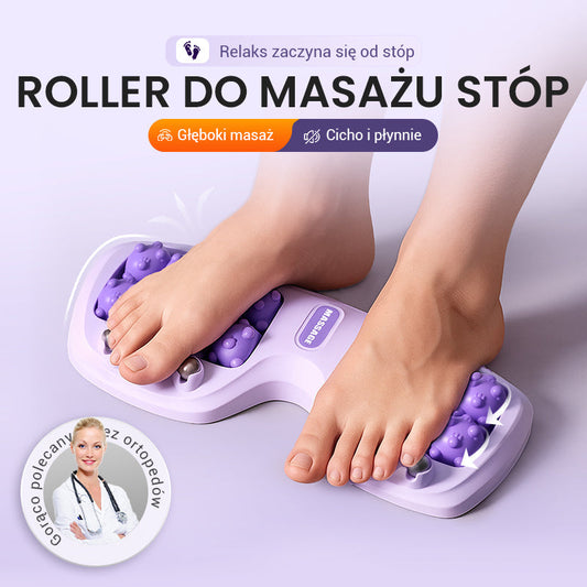 💜🦶 Przenośny podwójny wałek do masażu stóp – relaks w dowolnym miejscu i czasie