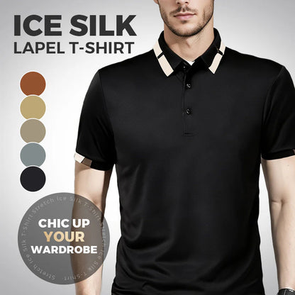 ❄️Koszulka męska Ice Silk z krótkim rękawem👔