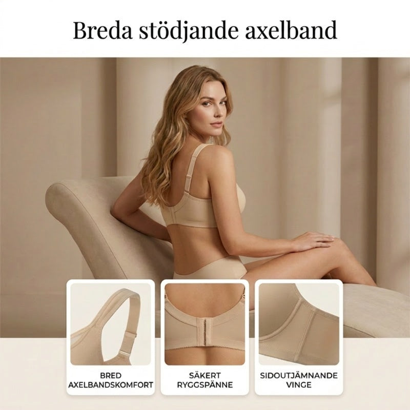 🔥50 % rabatt! 💐 Elegant, genomskinlig BH med full täckning för damer i stora storlekar-4