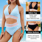 👙Kolorowe bikini z wysokim stanem do kontroli brzucha🏖️