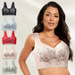 🔥Sista dagen Köp 1 och få 2 gratis 🔥- Plus Size Sömlös Push Up Trådlös BH-12