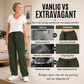 🔥50% 💥 Vintage-cargobyxor för dam med fickor – lös passform, andningsbara, justerbar midja ✨-1
