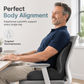 🪑 SLEVA 50 %! Ergonomický sedák z paměťové pěny – opora zad pro domov, kancelář a auto 💺
