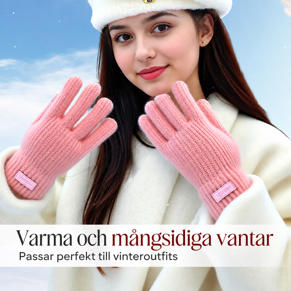 🧤Funktionella & eleganta handskar – Kompatibla med pekskärm och håller värmen!-2