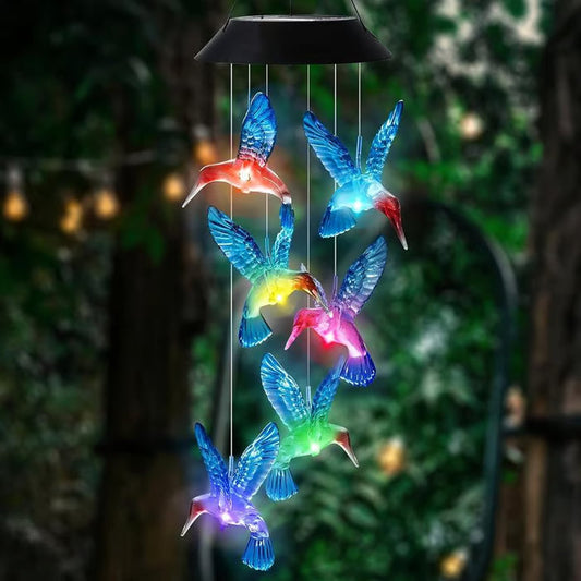 🦋Vylepšete si svou zahradu✨Kreativní solární zvonkohry s motivem ptáků