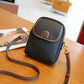 Dámská klasická PU crossbody kabelka s dvojitým zipem