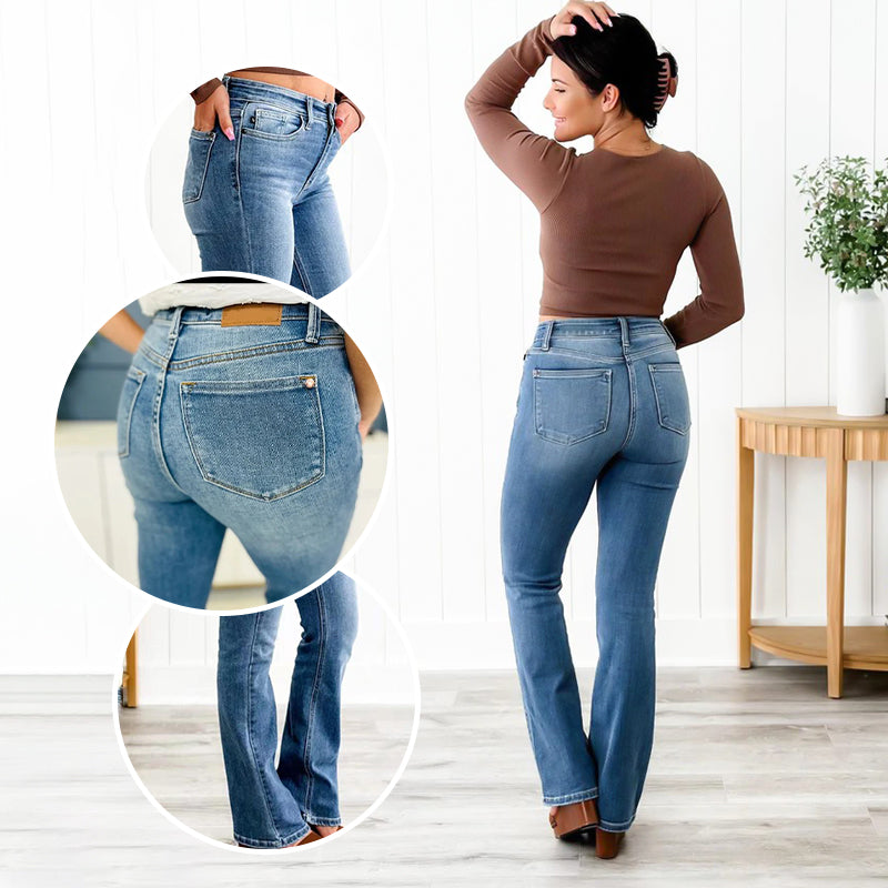 Passar alla kroppstyper 👖 Högelastiska jeans med magkontroll-7
