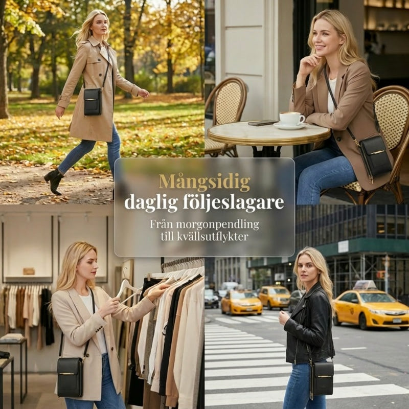 🔥Pekskärmsförsedd stöldskyddad säkerhetsväska – använd mobilen utan att öppna, RFID‑skydd & diskret design – perfekt för resor, pendling och vardagen 📱🛡️-4