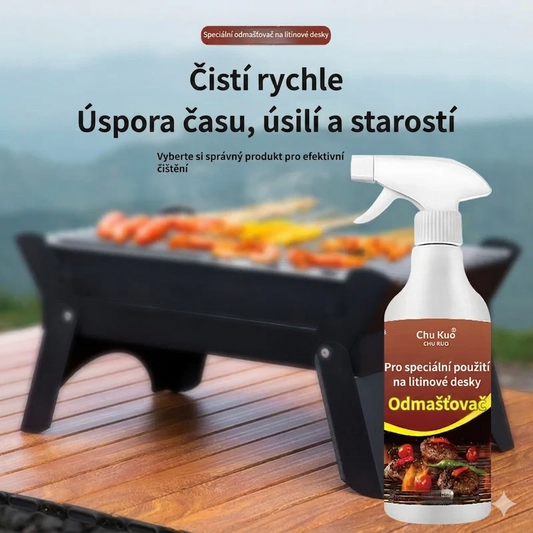 Odmašťovač grilů a roštů ve spreji pro vysoké zatížení