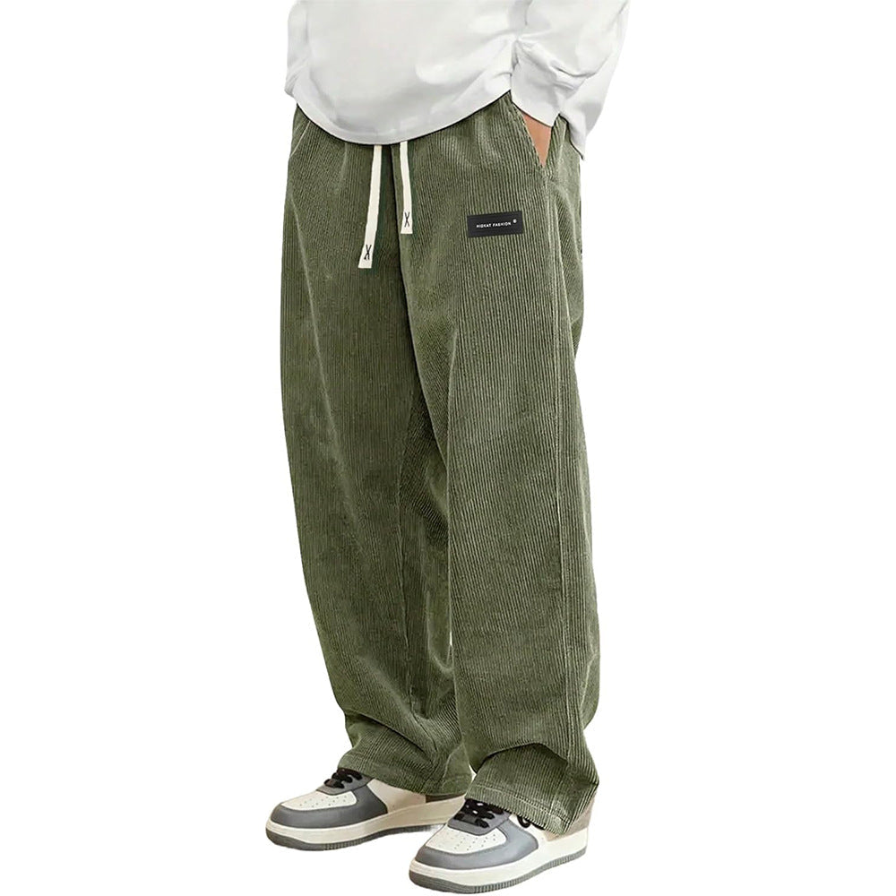 🔥Populär produkt🔥Casual corduroybyxor med vida ben – unisexmodell-17