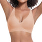 🔥50 % rabatt! 💕 Jelly Trådlös BH – 9 färger | S–3XL | Sömlös, Push-Up, Djup V-ringning | Vardagskomfort-3