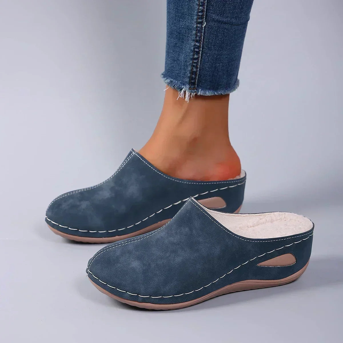 Ergonomiska och halksäkra ortopediska vintertofflor-1