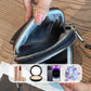 Dámská klasická PU crossbody kabelka s dvojitým zipem