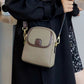 Dámská klasická PU crossbody kabelka s dvojitým zipem
