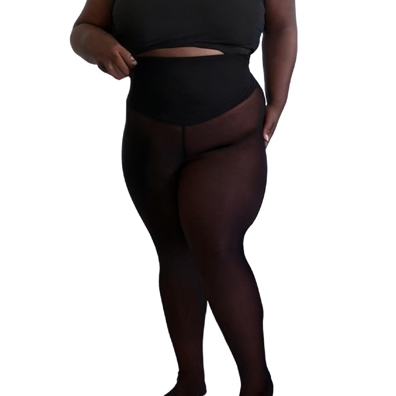 🔥Begränsad tid 50 % rabatt⏰Termiska formande tights för kvinnor med kompressionsmidjeband💕-14