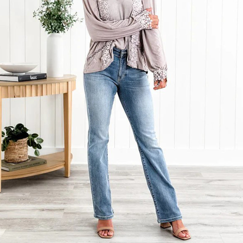 Passar alla kroppstyper 👖 Högelastiska jeans med magkontroll-11