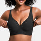 🔥50 % rabatt! 💕 Jelly Trådlös BH – 9 färger | S–3XL | Sömlös, Push-Up, Djup V-ringning | Vardagskomfort-5