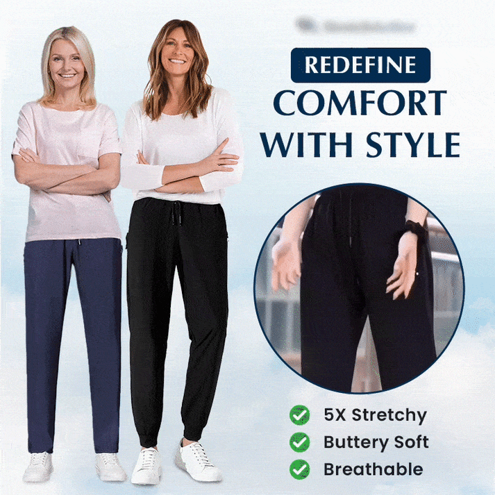 💖💖 SISTA DAGEN – 50% RABATT! 💖🎁 Unisex ultramjuka stretchbyxor med perfekt fall för en avslappnad stil-1