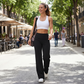 👖 50% RABATT! 💃 Dambyxor med Raka Ben – Enfärgade, Lösa & Bekväma – Perfekt för Vardag och Kontor 👜-1
