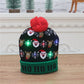 🔥50 % rabatt! 🎄 LED-belyst stickad julmössa – 6 blinkande jul-LED:er med 3 ljuslägen & pompom-13