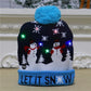 🔥50 % rabatt! 🎄 LED-belyst stickad julmössa – 6 blinkande jul-LED:er med 3 ljuslägen & pompom-12