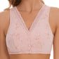💕Biustonosz damski Plus Size w kwiaty z przodu, bez szwów✨【1+1 gratis】
