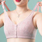🔥Kup 1 i otrzymaj 1 gratis 💝- Bezprzewodowe wsparcie dla kobiet z zapięciem z przodu w bawełnianym biustonoszu Plus Size👙