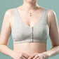 🔥Kup 1 i otrzymaj 1 gratis 💝- Bezprzewodowe wsparcie dla kobiet z zapięciem z przodu w bawełnianym biustonoszu Plus Size👙