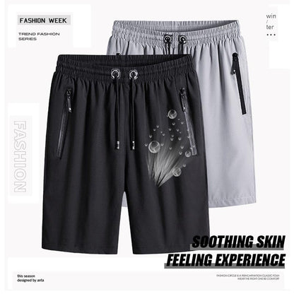 🔥2025Męskie spodenki Plus Size Ice Silk Stretch Shorts