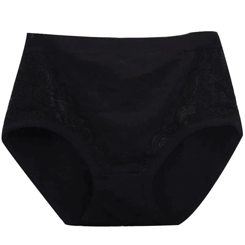 🔥⏰Köp 2 få 1 gratis🔥2026 Plus Size High Waist läckagesäkra bomullstrosor-5
