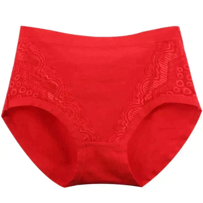 🔥⏰Köp 2 få 1 gratis🔥2026 Plus Size High Waist läckagesäkra bomullstrosor-7