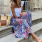 💗Modna damska spódnica maxi w kwiaty w stylu boho🌸