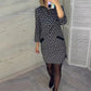 💖 Spódnica biodrówka Vintage Diamond Check Slim Fit Wrap