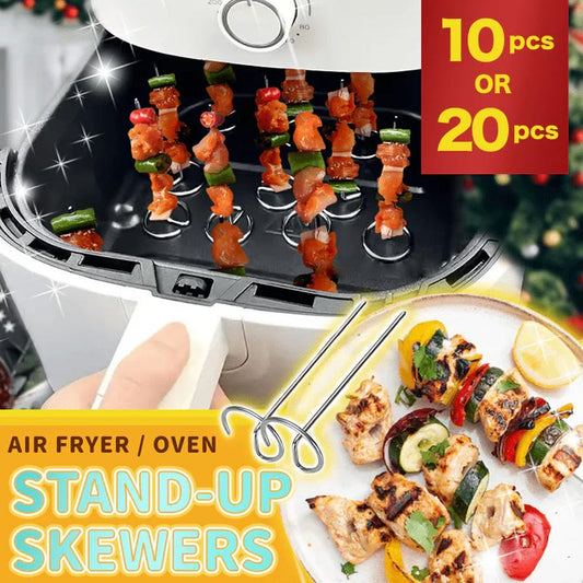 🔥10szt Szaszłyki do frytownic Air Fryer Stand-Up🍢