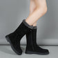 👢Ciepłe damskie buty do połowy łydki z bocznym zamkiem błyskawicznym