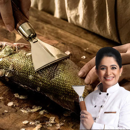 ✨Ostry, wytrzymały skaler do ryb ze stali nierdzewnej🐟