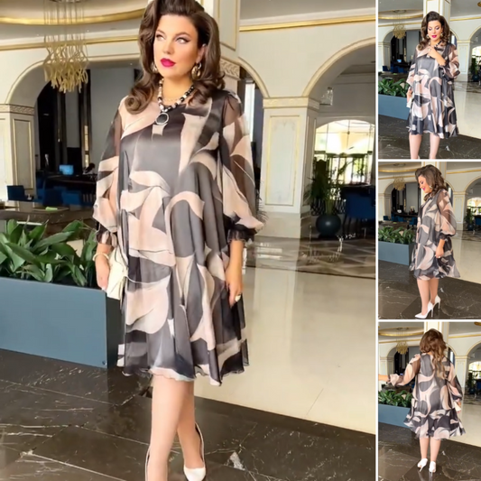 💖Oddychające i wygodne sukienki szyfonowe plus size