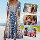 🌸Eleganckie teksturowane sukienki Premium z nadrukiem w stylu boho