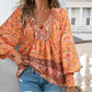 🌺Damska modna koszula z długim rękawem z nadrukiem V-Neck