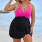 🩱 Dámské plus size jednodílné plavky s ohlávkou – Elegantní, tvarující, UV ochrana ☀️🏖️