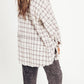 💖Damska koszula w kratę Mineral Washed Button Down