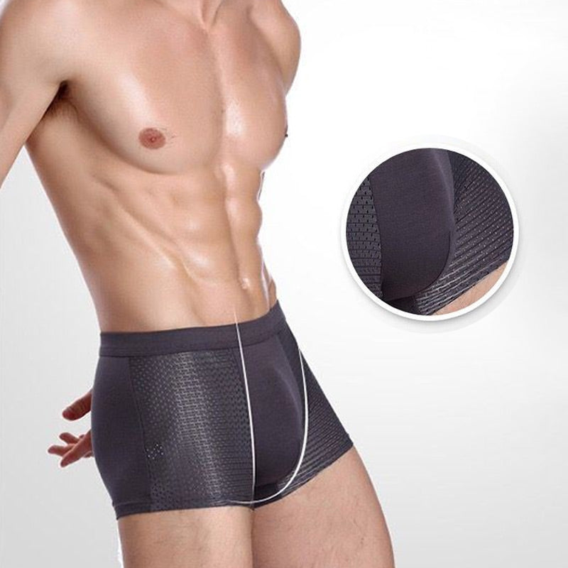🔥50% Ice Silk Mesh Antibakteriella boxerkalsonger som andas-11