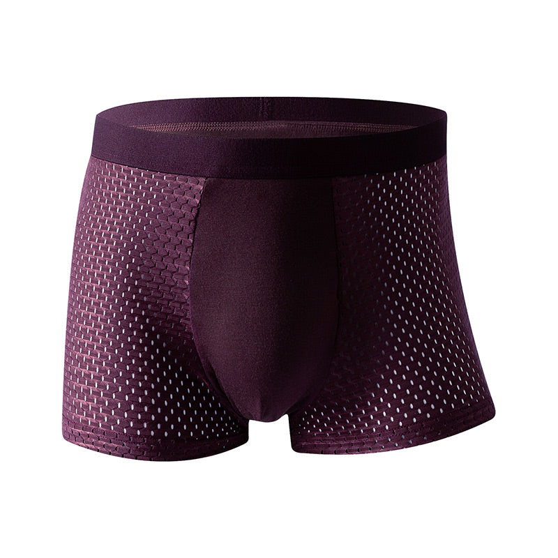 🔥50% Ice Silk Mesh Antibakteriella boxerkalsonger som andas-19