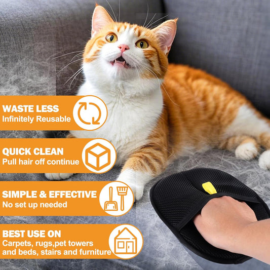 🎁KUP 1 GET 1 GRATIS🔥Rękawice do usuwania sierści zwierząt🐱🐕